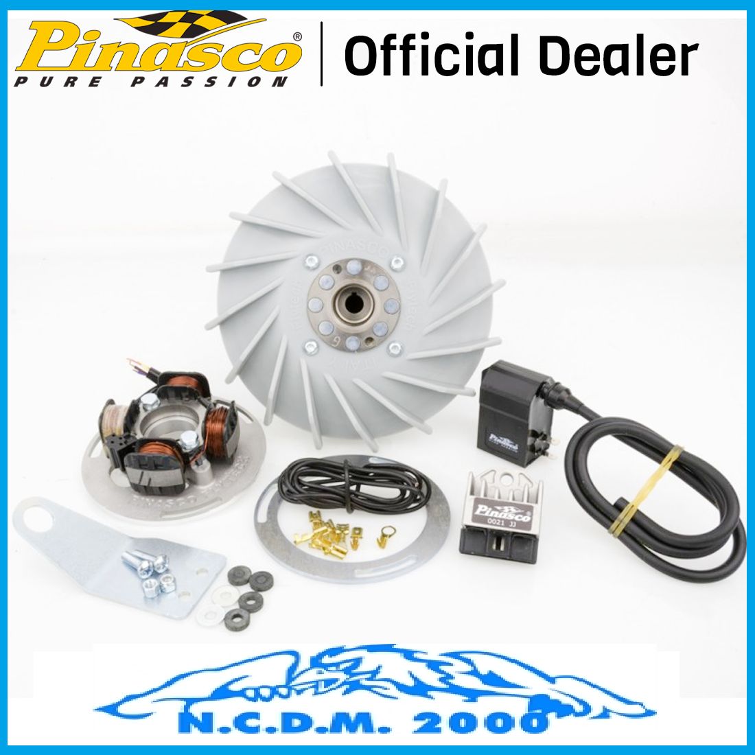 KIT ACCENSIONE ELETTRONICA 12V PINASCO VOLANO 1,6 Kg VESPA 150 GS VS5T 1955-1961