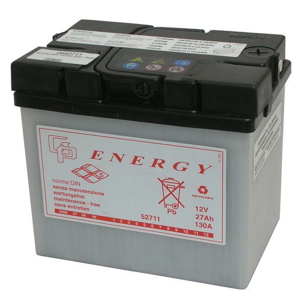 BATTERIA 6MC4 12V/27AH ENERGY MOTO GUZZI	V35 Imola	350	1984 1985 1986 1987