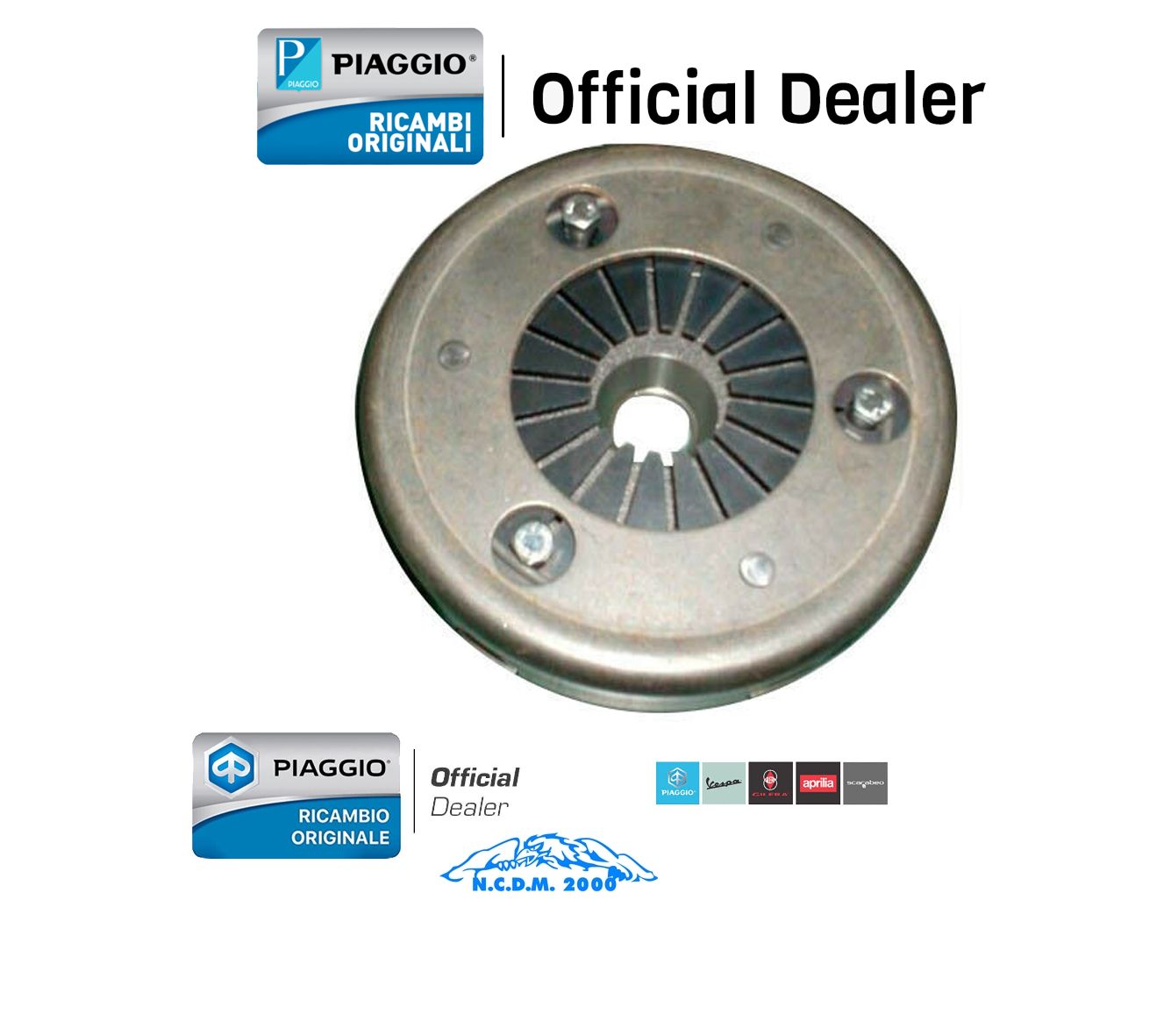 FRIZIONE COMPLETA ORIGINALE PIAGGIO PER APE TM P703 - V 220 1984-2005