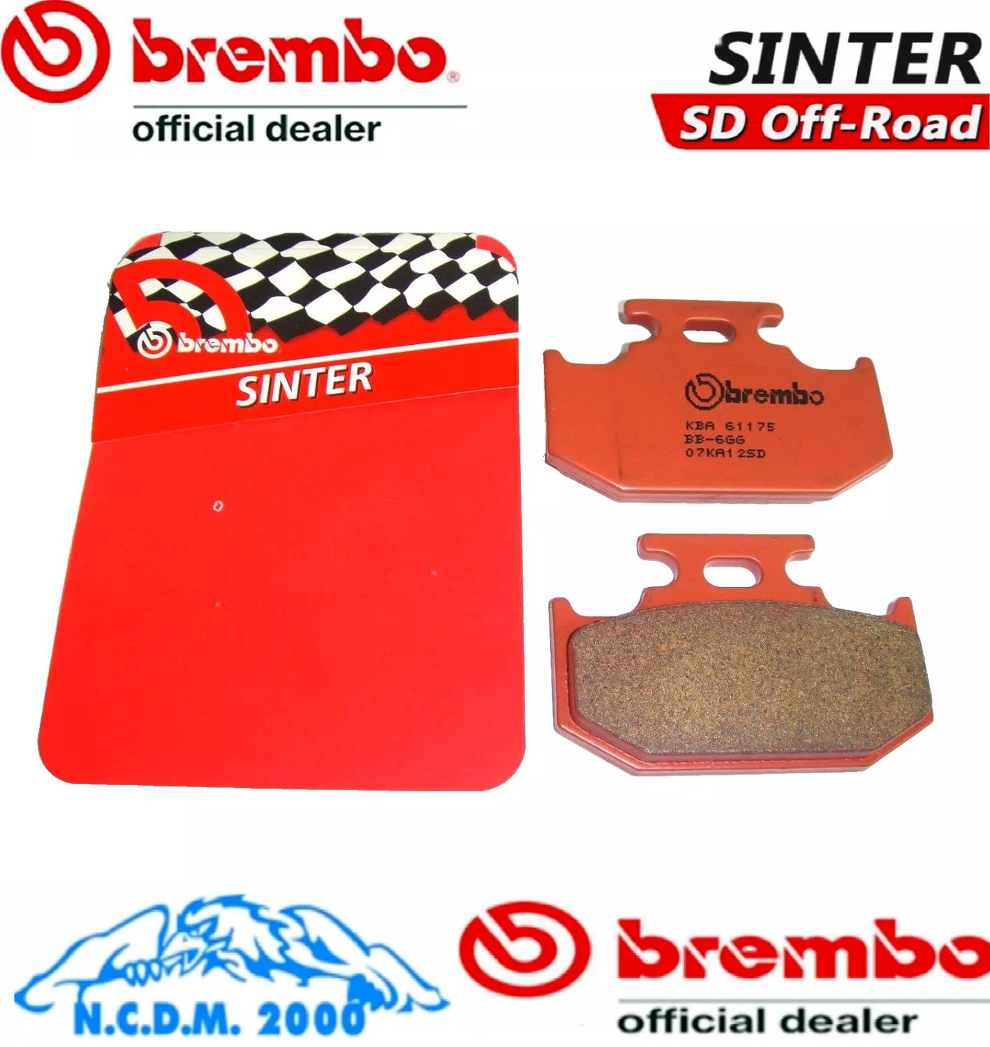 PASTIGLIE FRENO BREMBO POSTERIORI SINT SD KAWASAKI 125 KDX 1990-1991 1992 1993