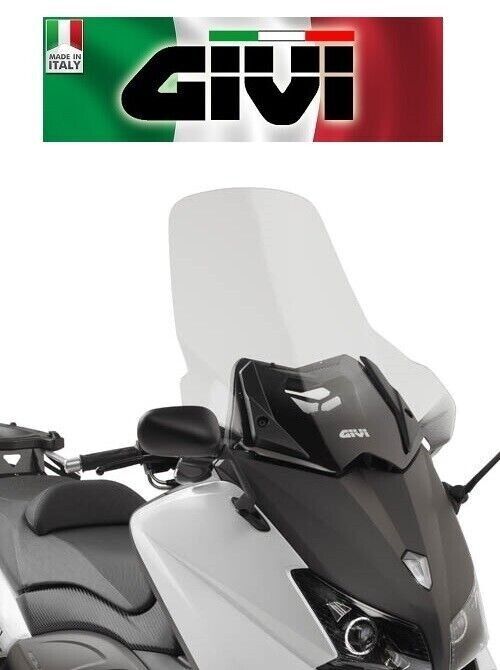 Parabrezza trasparente 65 x 61 cm YAMAHA TMAX 530 2012 2013 2014 D2013ST GIVI