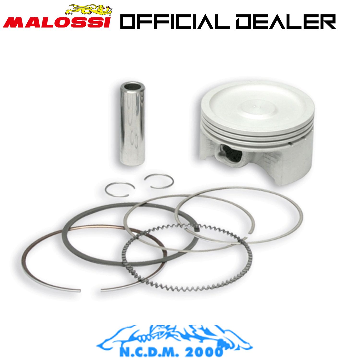 3413216.A0 MALOSSI Pistone 4T D. 63 selezione A con spinotto D. 14 e 3 segmenti