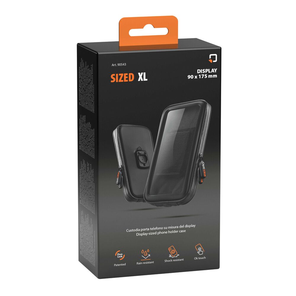 CUSTODIA UNIVERSALE PER SMARTPHONE XL - 90x175 mm MOTO/BICI/QUAD.