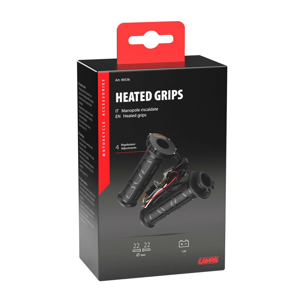 COPPIA MANOPOLE RISCALDABILE UNIVERSALI PER HONDA-KAWASAKI-YAMHA-SUZUKI