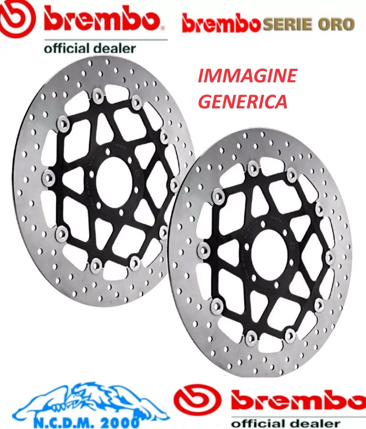 2 DISCHI FRENO BREMBO FLOTTANTI ANTERIORE DUCATI 1200 MONSTER MULTISTRADA