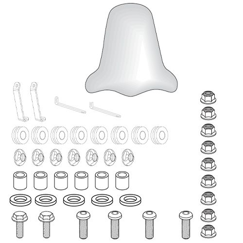 ATTACCHI PARABREZZA GIVI PER KIMCO AGILITY 50-125 150