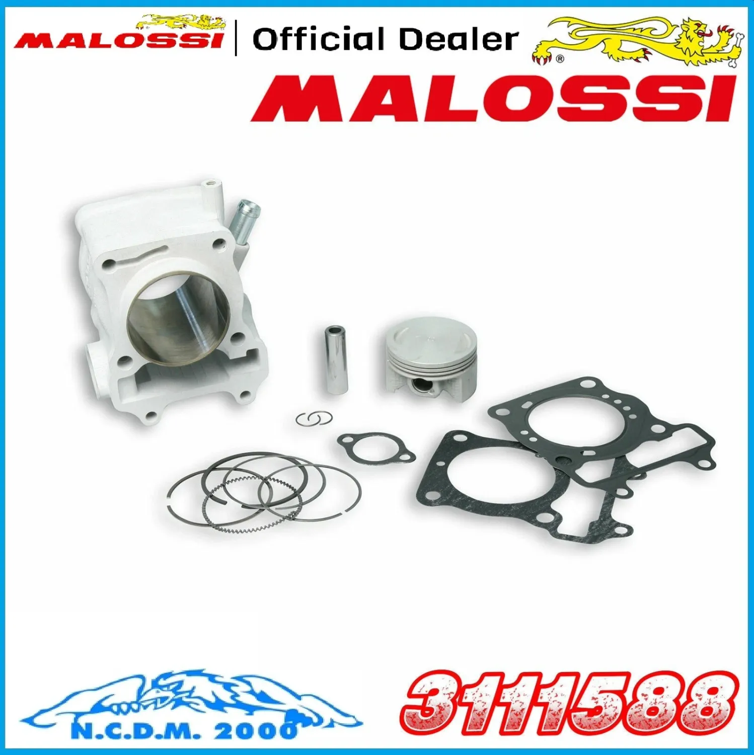 Cilindro completo MALOSSI Ø 61 alluminio spinotto Ø 14 HONDA SH 150 2005&gt;2012