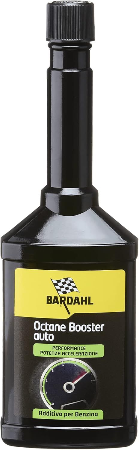 Bardahl - Additivo Octane Booster per Auto a Benzina, Incremento di Ottani, Aumento Potenza del Motore, Combustione Controllata e Uniforme, Effetto Anti-Detonante, 250ml
