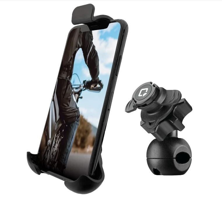 KIT SUPPORTO + CUSTODIA CELLULARE UNIVERSALE ATTACCO MANUBRIO