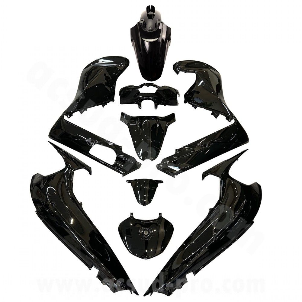 KIT CARENE 9 PEZZI CARENA HONDA SH 350CC 2021-2024 NERO LUCIDO