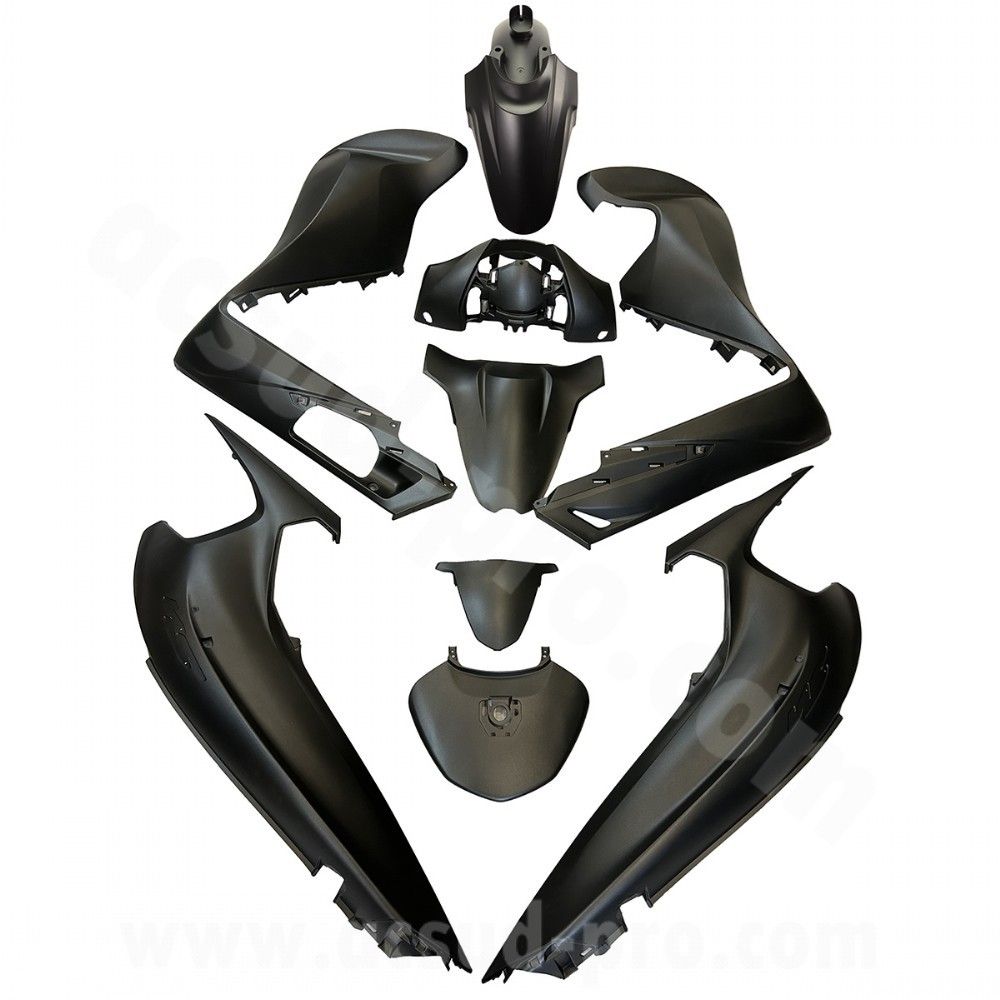 KIT CARENE 9 PEZZI CARENA HONDA SH 350CC 2021-2024 NERO OPACO