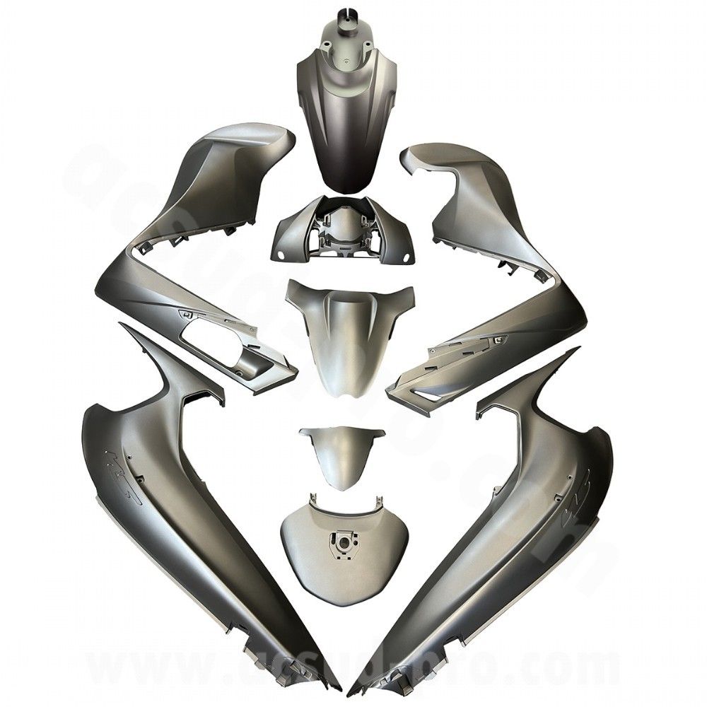 KIT CARENE 9 PEZZI CARENA HONDA SH 350CC 2021-2024 GRIGIO METAL