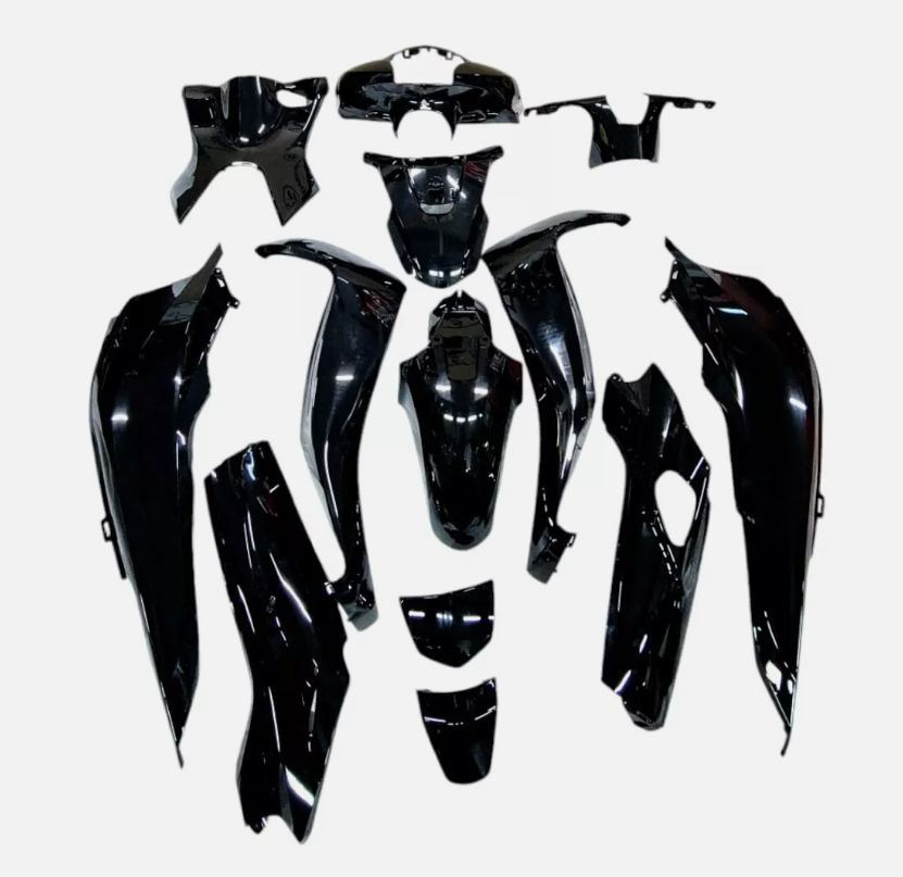 KIT CARENE 13 PEZZI CARENA HONDA SH125 / 150CC 2017/2019 NERO LUCIDO