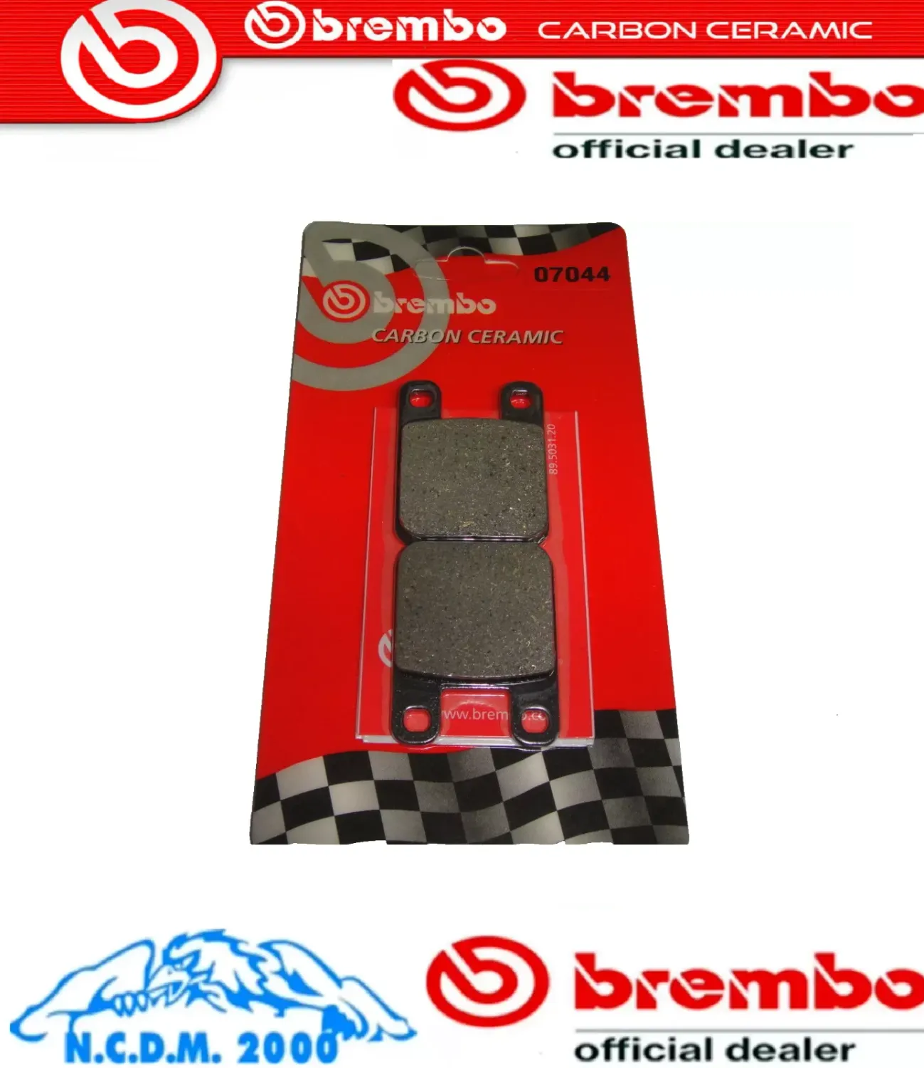 PASTIGLIE FRENO BREMBO 07044
