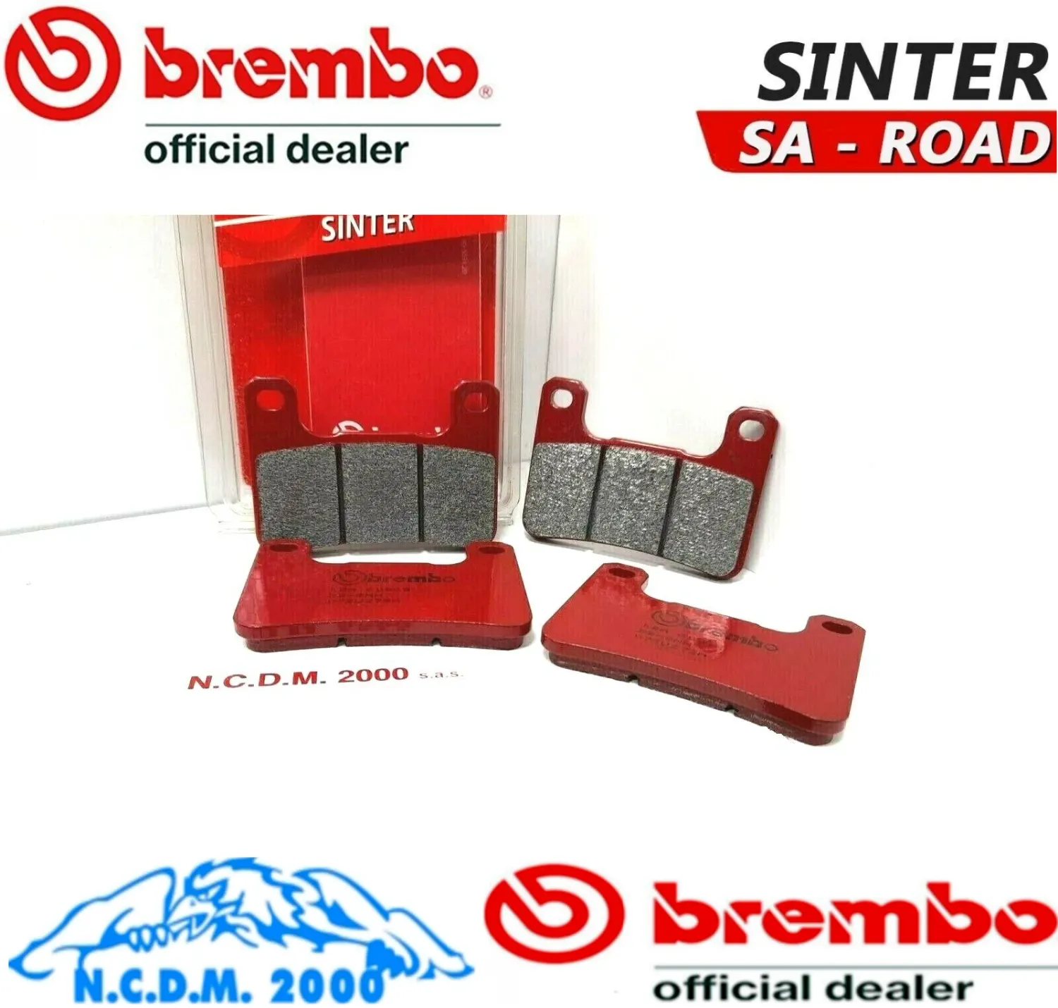 4 PASTIGLIE FRENO BREMO ANTERIORI ROSSE SA 07SU27SA