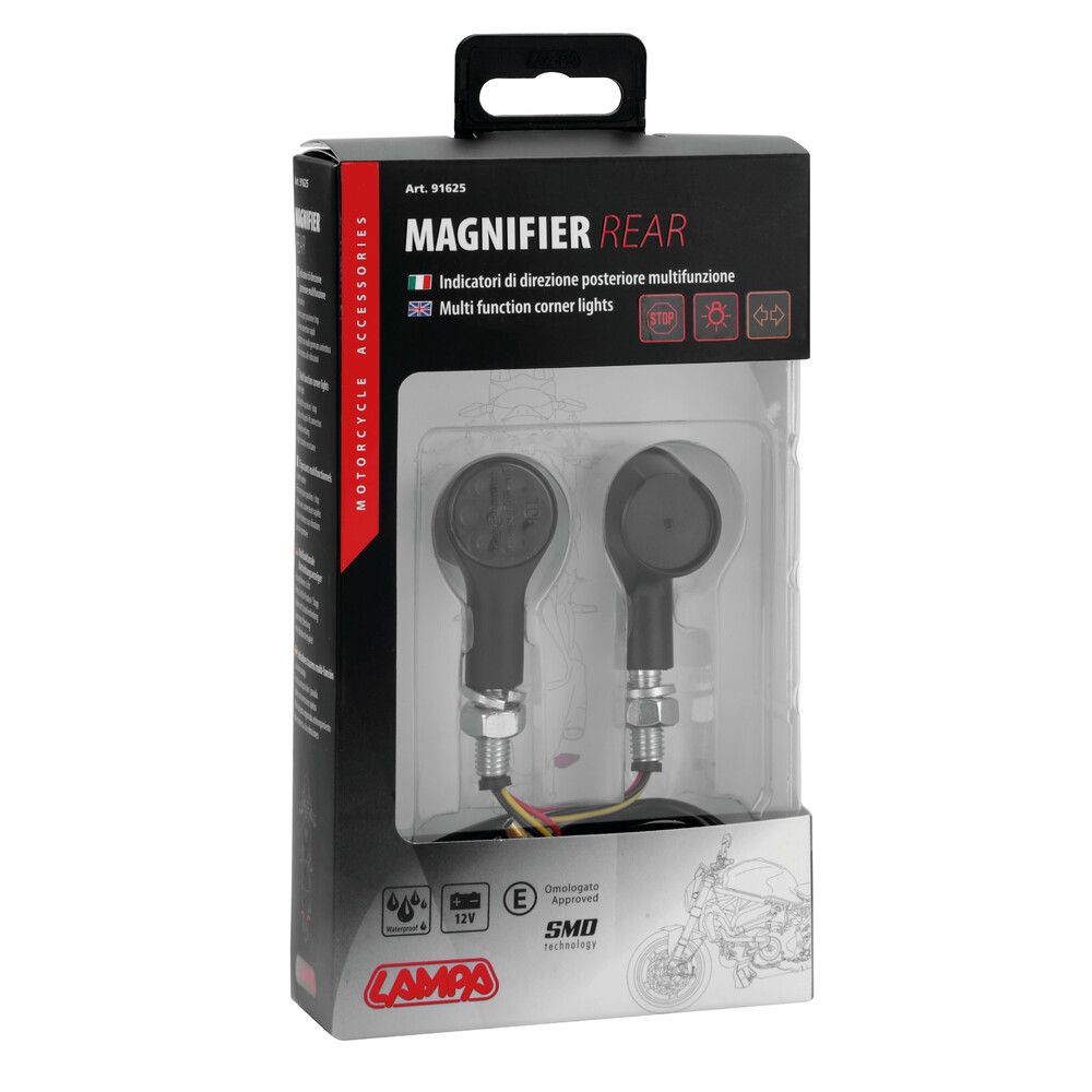 Magnifier Rear, indicatori di direzione a led e luce di posizione/stop posteriori