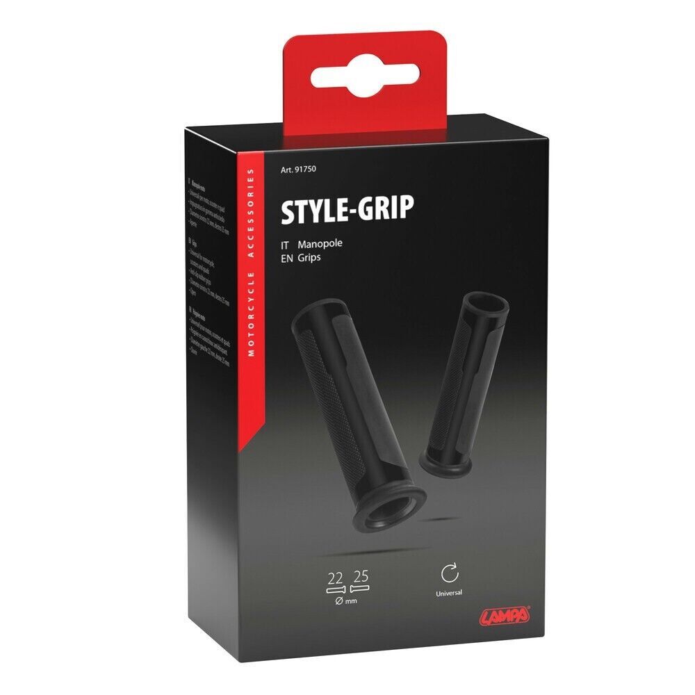 COPPIA MANOPOLA QUAD COLORE NERO Style-Grip NEW 2025