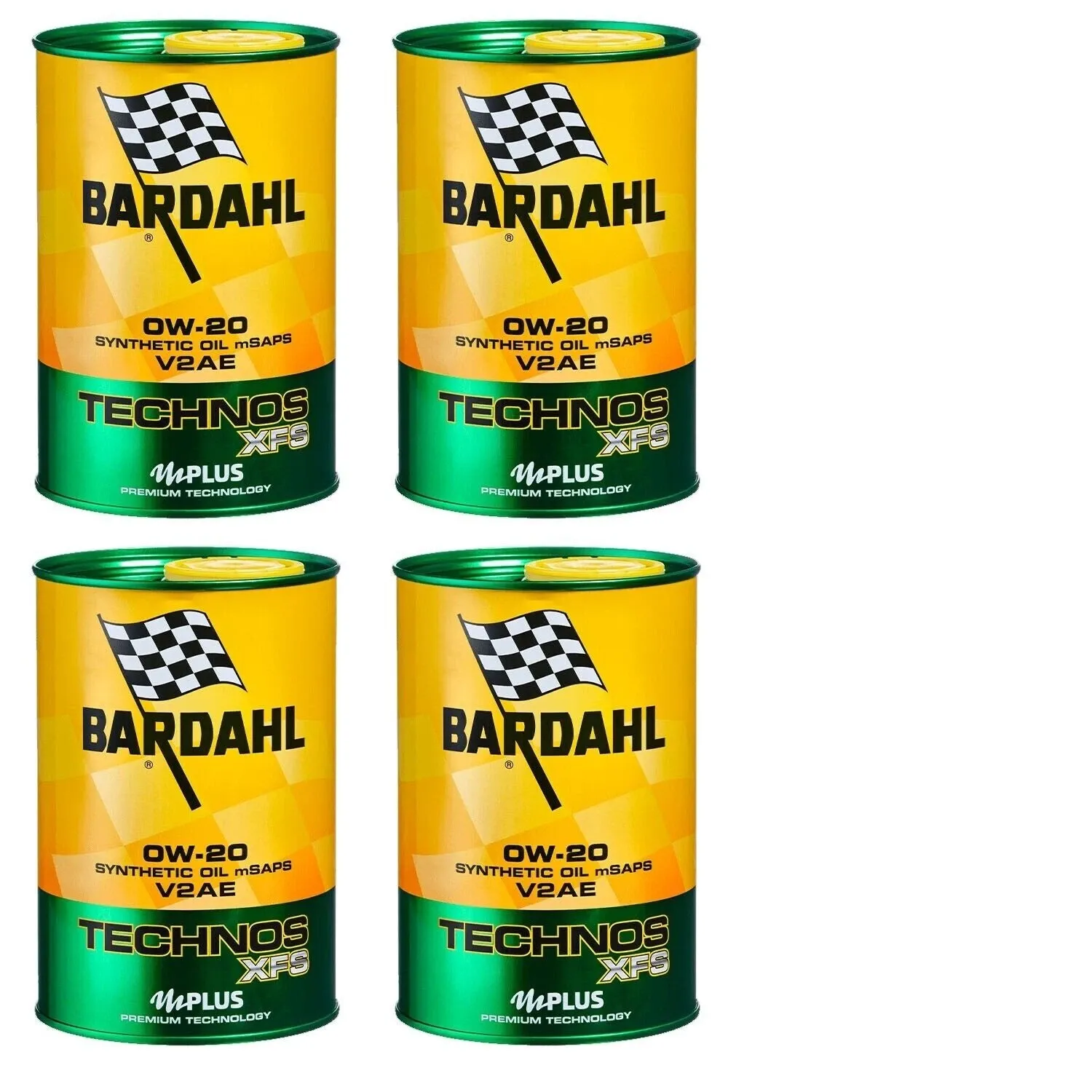 4 Litri Olio Motore Bardahl Technos XFS V2AE 0W20 ACEA C5 A1 B1 VCC RBSO-2AE