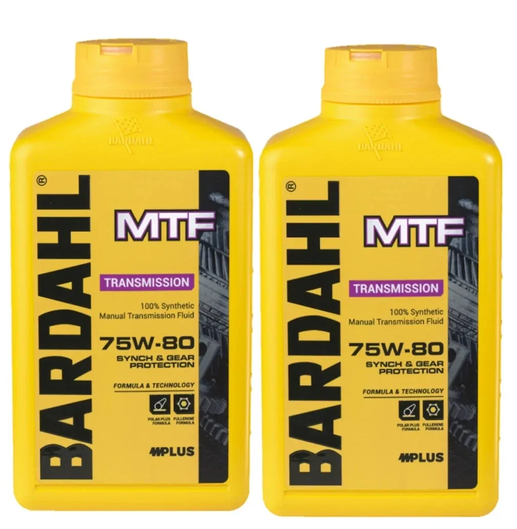 2 Lt Olio Auto Bardahl Bardhal Mtf 75W80 GL4 Trasmissioni Manuali Differenziali