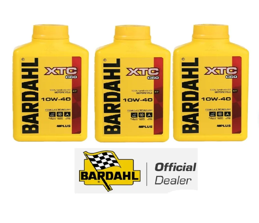 3 Litri Bardal XTC C60 10w40 Polarplus Fullerene 100% Sintetico Olio Motore Moto