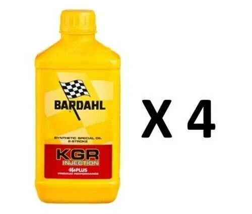 OLIO MOTORE BARDAHL KGR INJECTION SINTETICO 2 TEMPI SCOOTER MOTO 4 LITRI