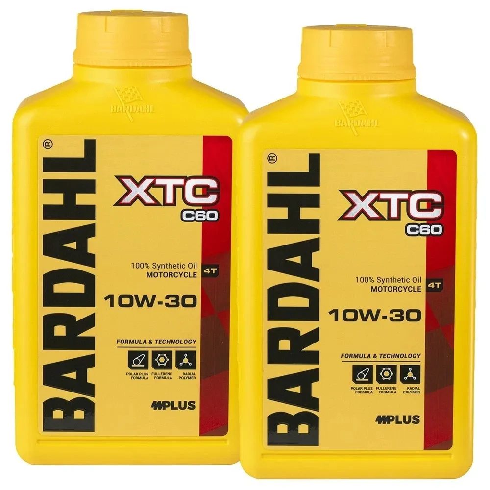 2 Litri Olio Motore Moto 4T Bardahl Bardhal XTC 10w30 100% Sintetico Jaso Ma2