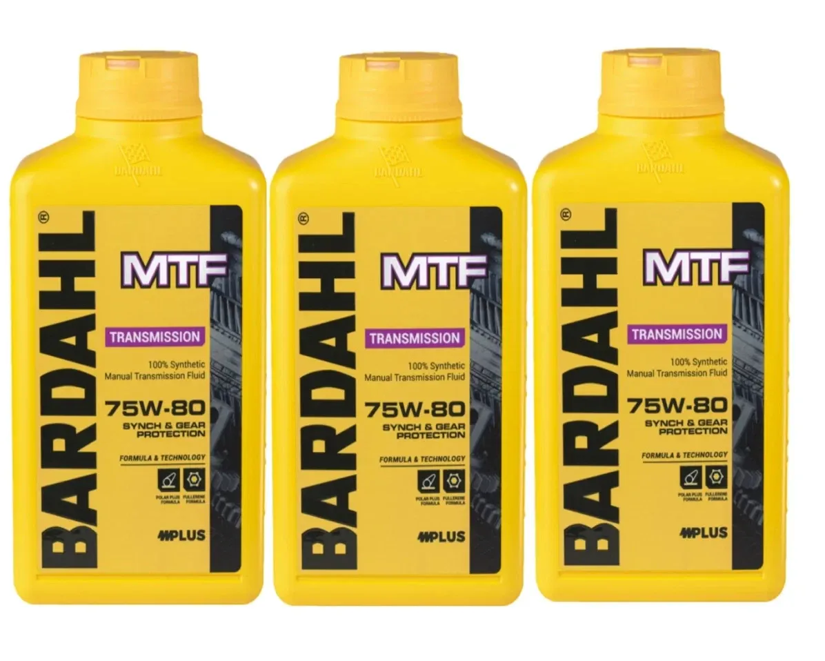 3 Lt Olio Auto Bardahl Bardhal Mtf 75W80 GL4 Trasmissioni Manuali Differenziali
