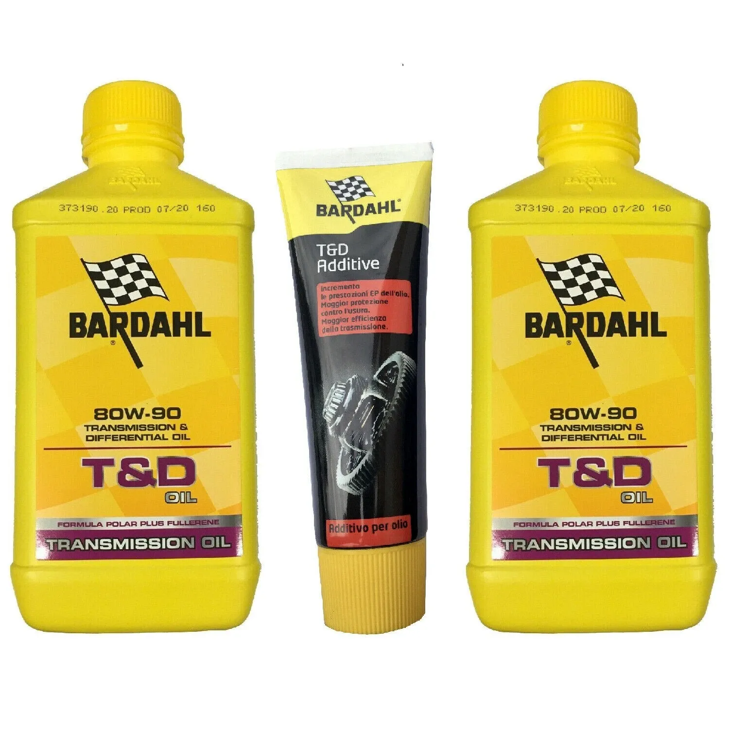 2 Litri Olio Trasmissioni Cambi Differenziali Bardahl T&amp;D Ted 80W90 + Additivo