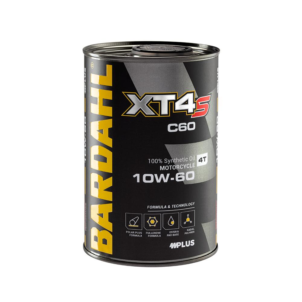 1 LT OLIO MOTORE 4T BARDAHL XT4-S 10W60 RACING PISTA / STRADA 100% SINTETICO