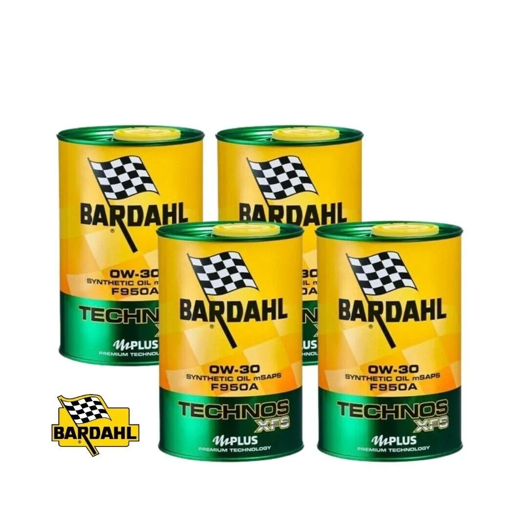 4 Litri Olio Motore Bardahl Technos XFS F950A 0W30 ACEA C2 WSSM2C950A 9.55535