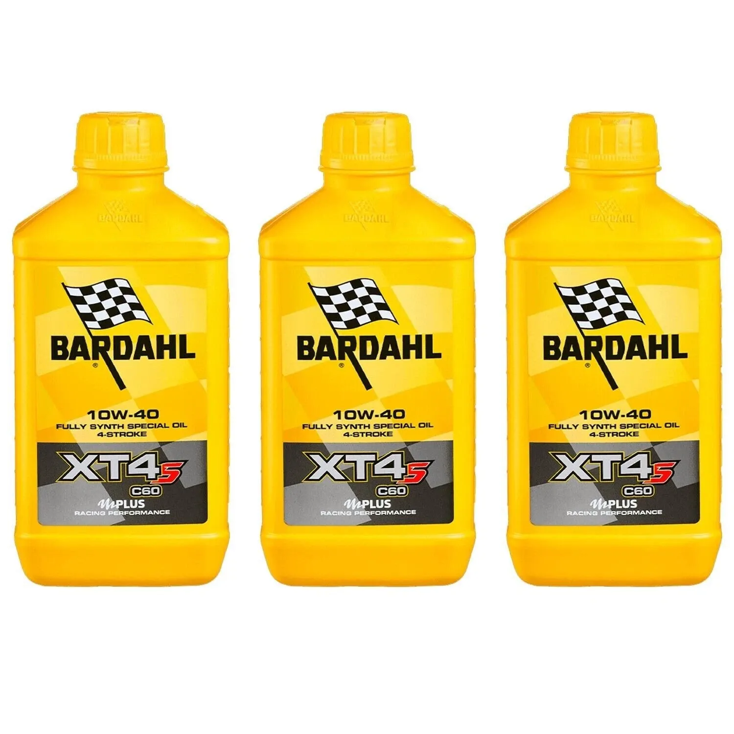 3 Litri Olio Motore Moto 4T Bardahl XT4S C60 10W40 100 % Sintetico Nuova Formula