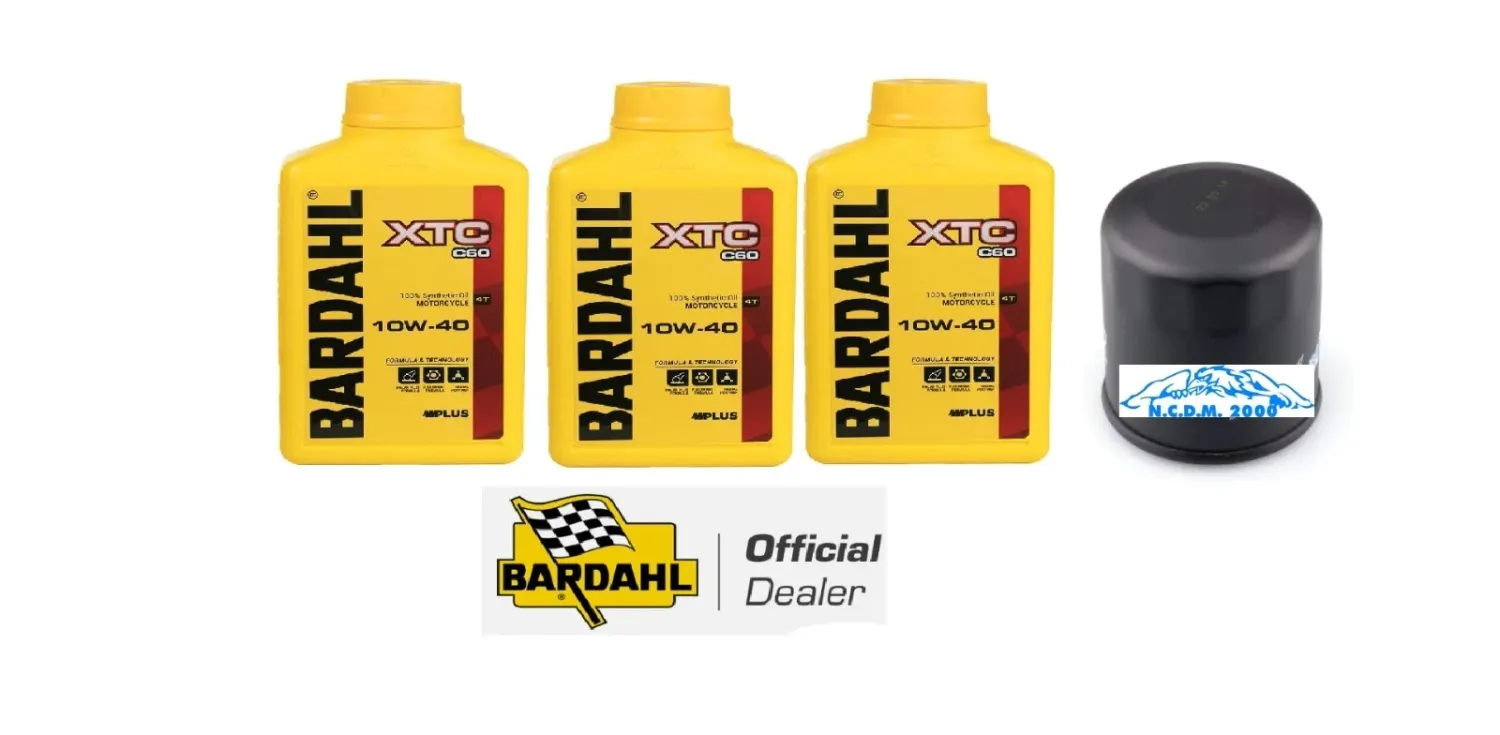 KIT TAGLIANDO OLIO BARDAHL XTC C60 10W40 SUZUKI DL 650 V STROM 2004