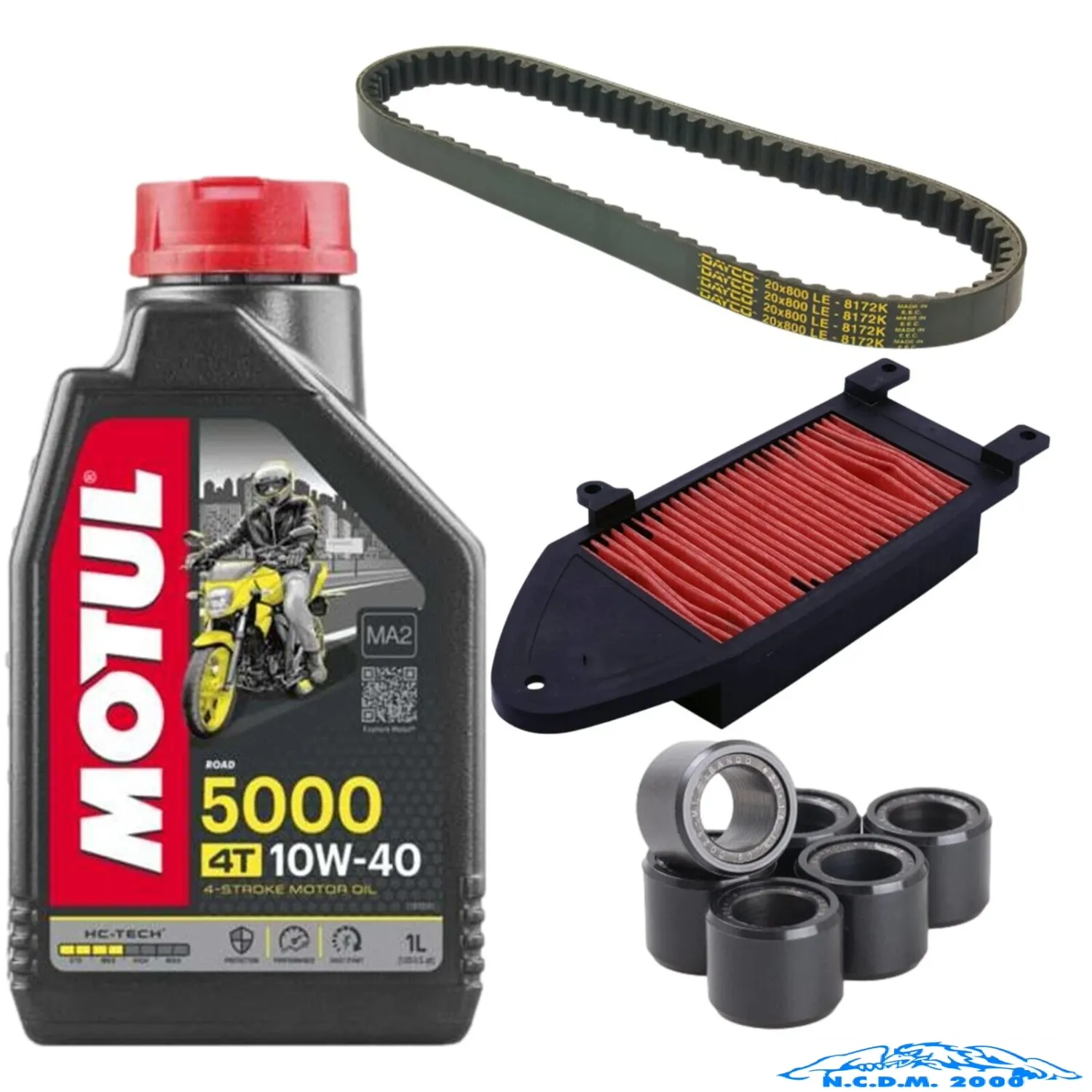 KIT TAGLIANDO OLIO CINGHIA RULLI FILTRO ARIA KYMCO AGILITY R16 125 150 2008/2014