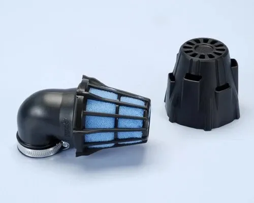 Polini Filtro Aria a Cono 203.0094 Air Box D. 37 Inclinato a 90° Nero Universale