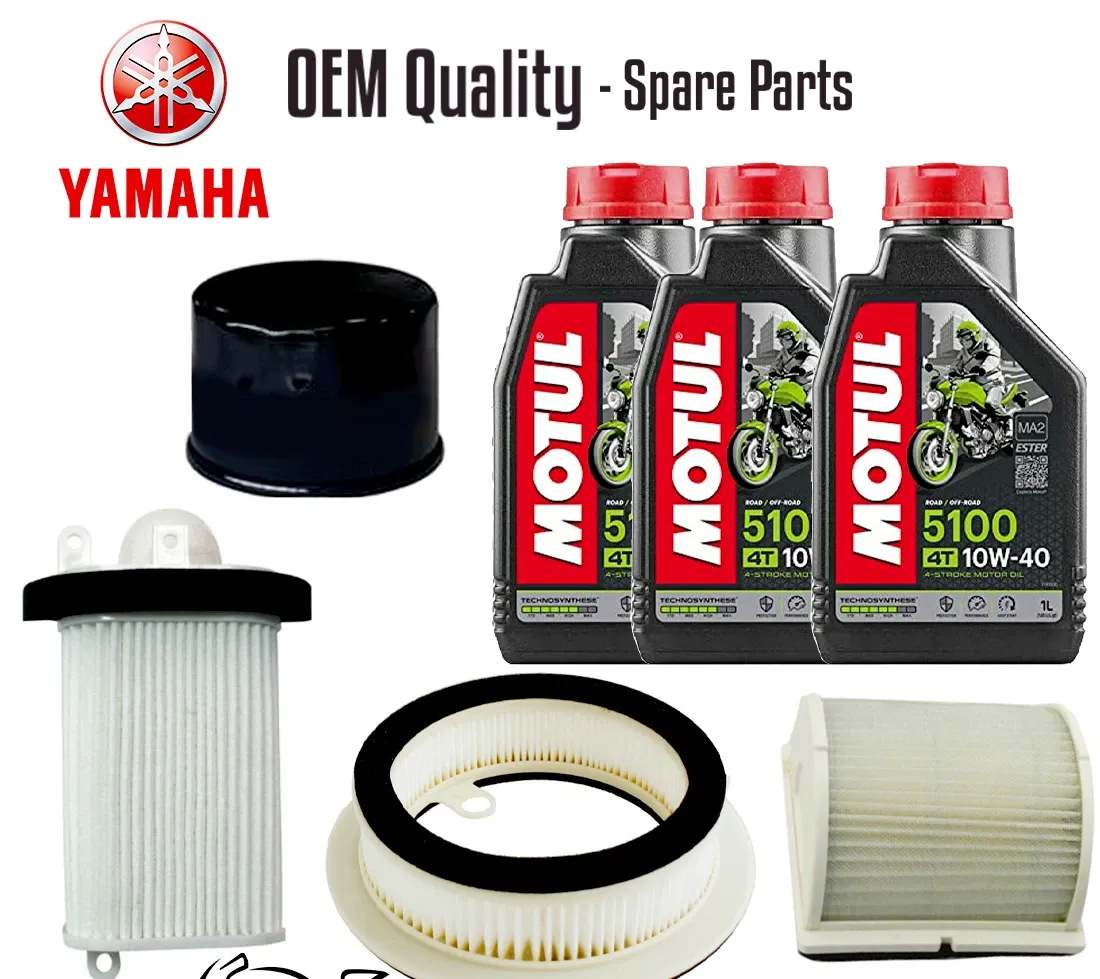 KIT TAGLIANDO FILTRI ARIA OLIO MOTUL 5100 YAMAHA T-MAX TMAX 500 ABS 2001 - 2007