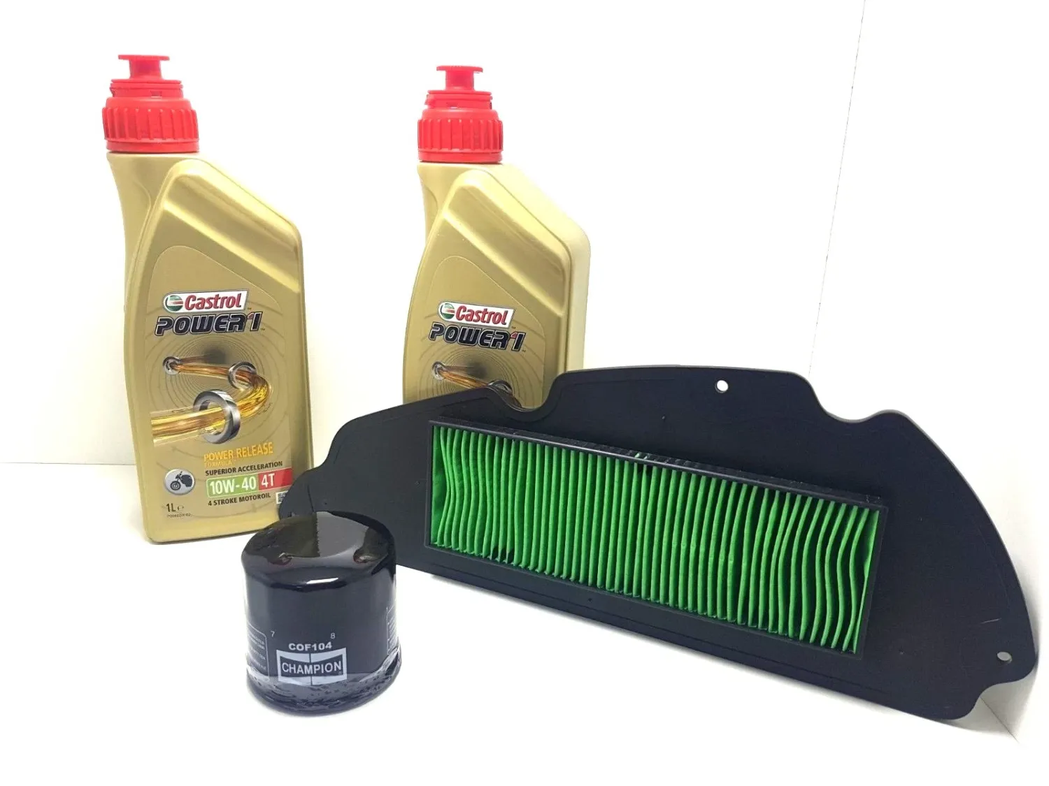 KIT TAGLIANDO HONDA SH 300 2007 OLIO CASTROL POWER 1 FILTRO ARIA FILTRO OLIO