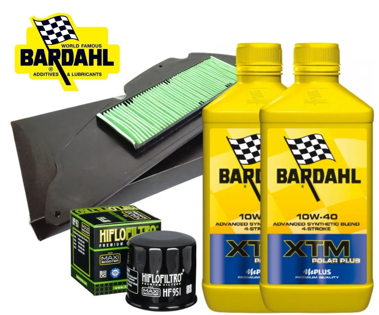Honda SH/300-07/20 Kit/tagliando Bardahl XTM Synt Scooter 10W40 filtro olio aria
