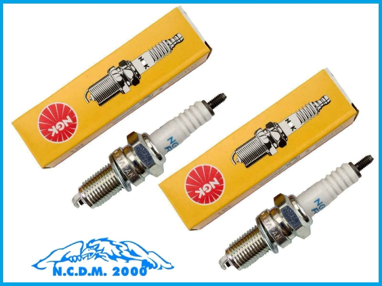 KIT 2 CANDELE NGK DCPR8E ORIGINALE DUCATI MONSTER IE 900 2000-2002