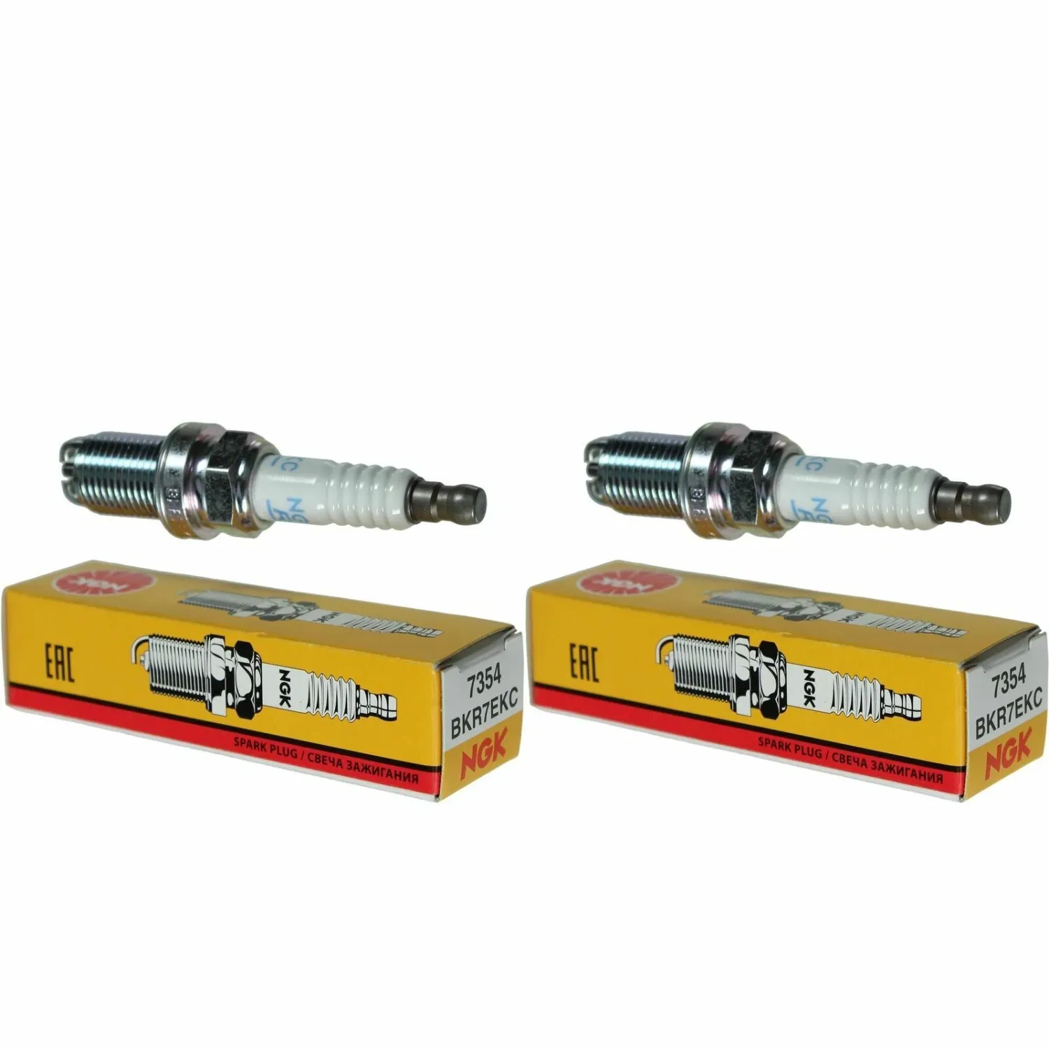 CANDELE 2 NGK ORIGINALE BKR7EKC BMW R 1150 RT 2001-2003 NO VERSIONE TWIN SPARK