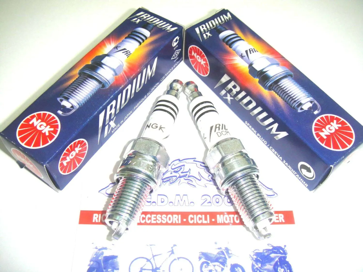 KIT 2 CANDELE NGK IRIDIUM SPARK DCPR9EIX APRILIA ETV 1000 Caponord 1000 2002