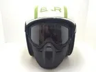 MASCHERA MOTO NOEND + PROTEZIONE VISO (LENTE TRASPARENTE) CASCO CROSS ENDURO