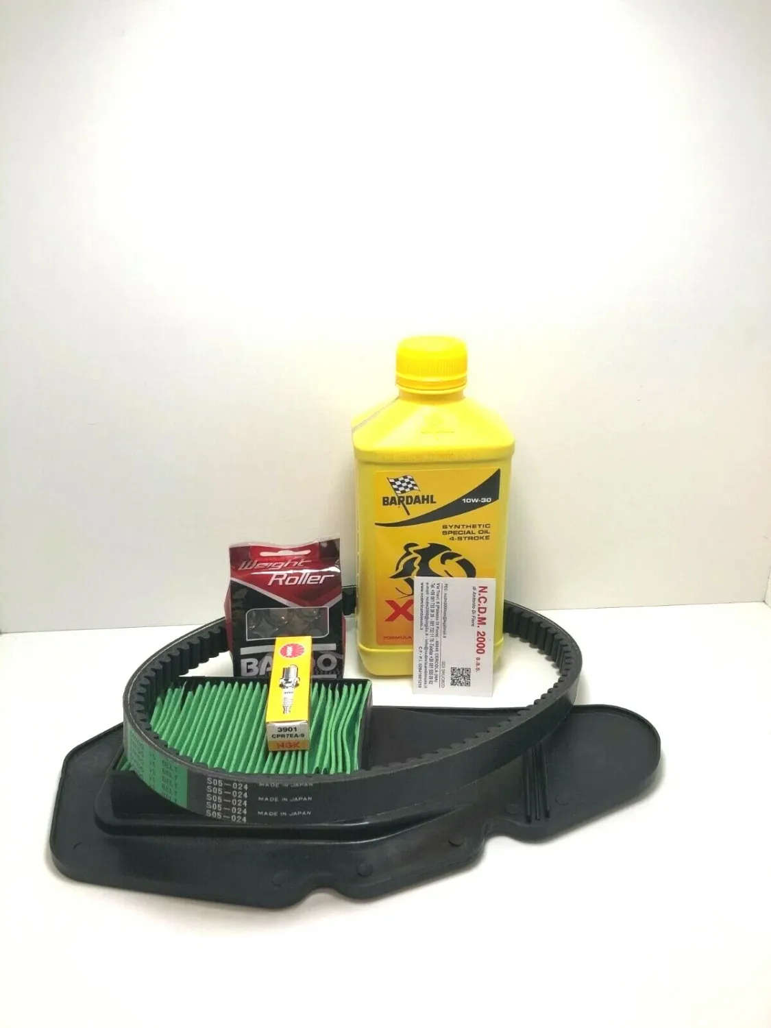 KIT TAGLIANDO OLIO BARDAHL FILTRO CANDELA CINGHIA RULLI HONDA SH MODE 125 2014