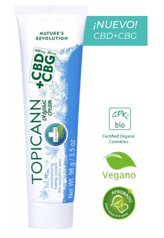 TOPICANN CBD & CBG – Crema CBD orgánica para pieles atópicas