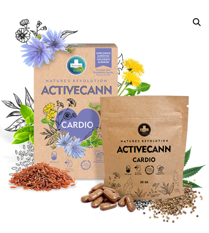 ACTIVECANN Cardio – Corazón sano – Complemento alimenticio con 60 comprimidos