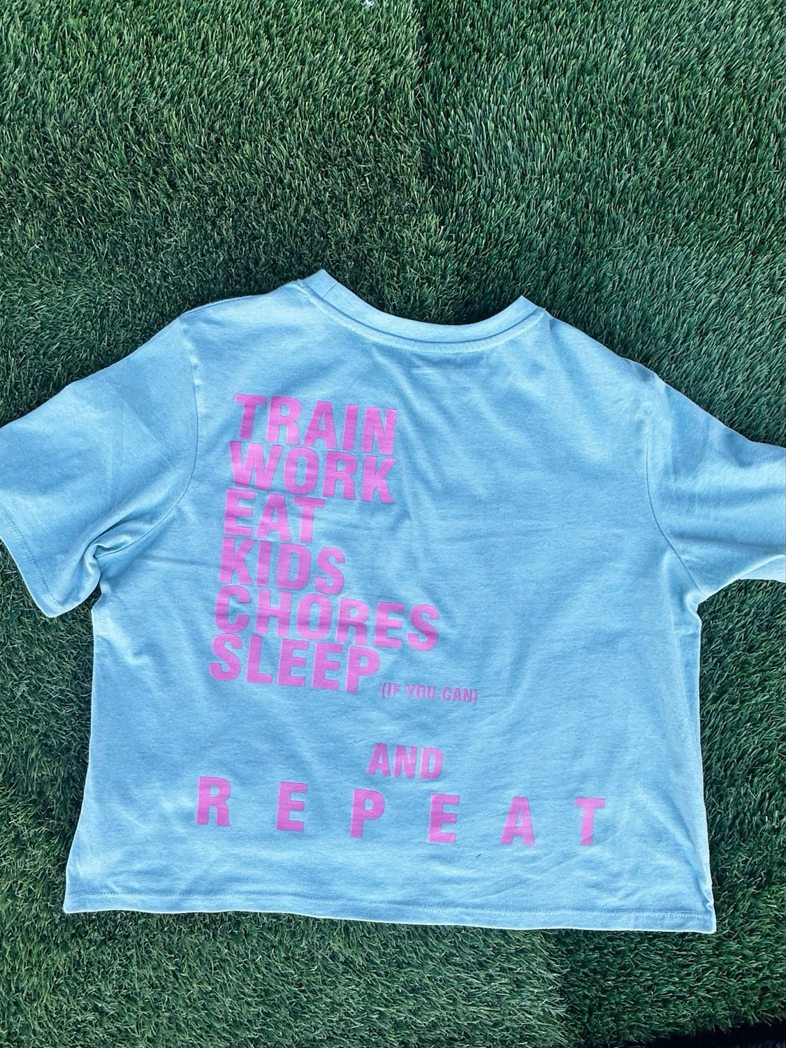 Camiseta de mujer XL verde azulado