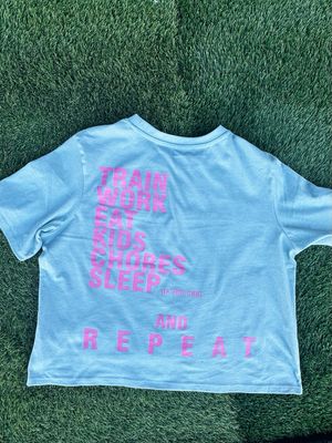 Camiseta de mujer XL verde azulado