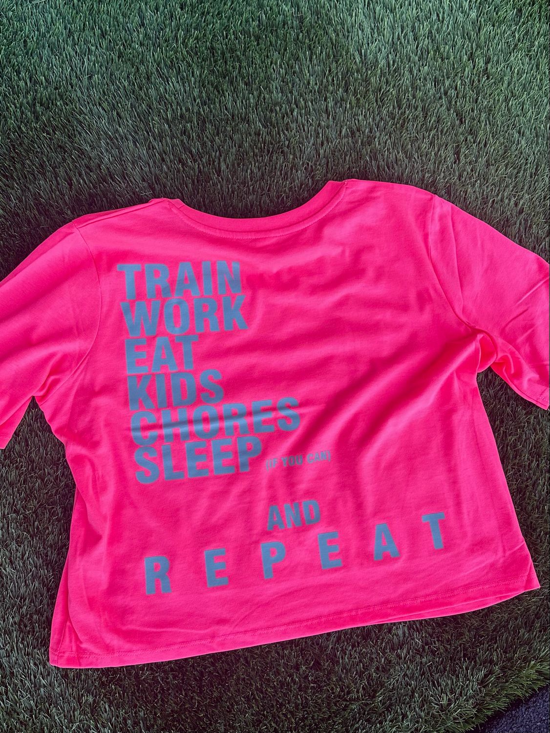 Camiseta de mujer M rosa flúor