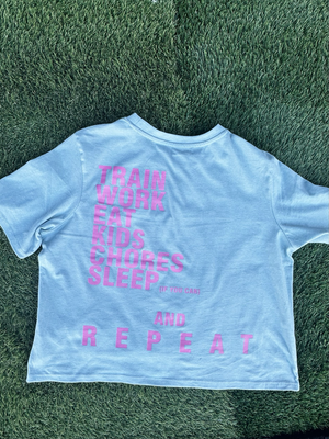 Camiseta de mujer M verde azulado