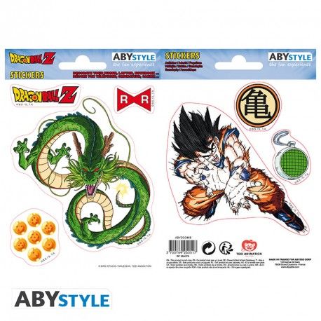 Naklejki 16x11cm/ 2 arkusze - DRAGON BALL - Shenron / Goku