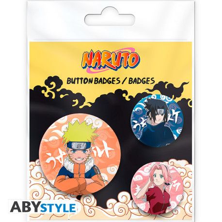 Badge Pack - NARUTO - Naruto, Sasuke, Sakura